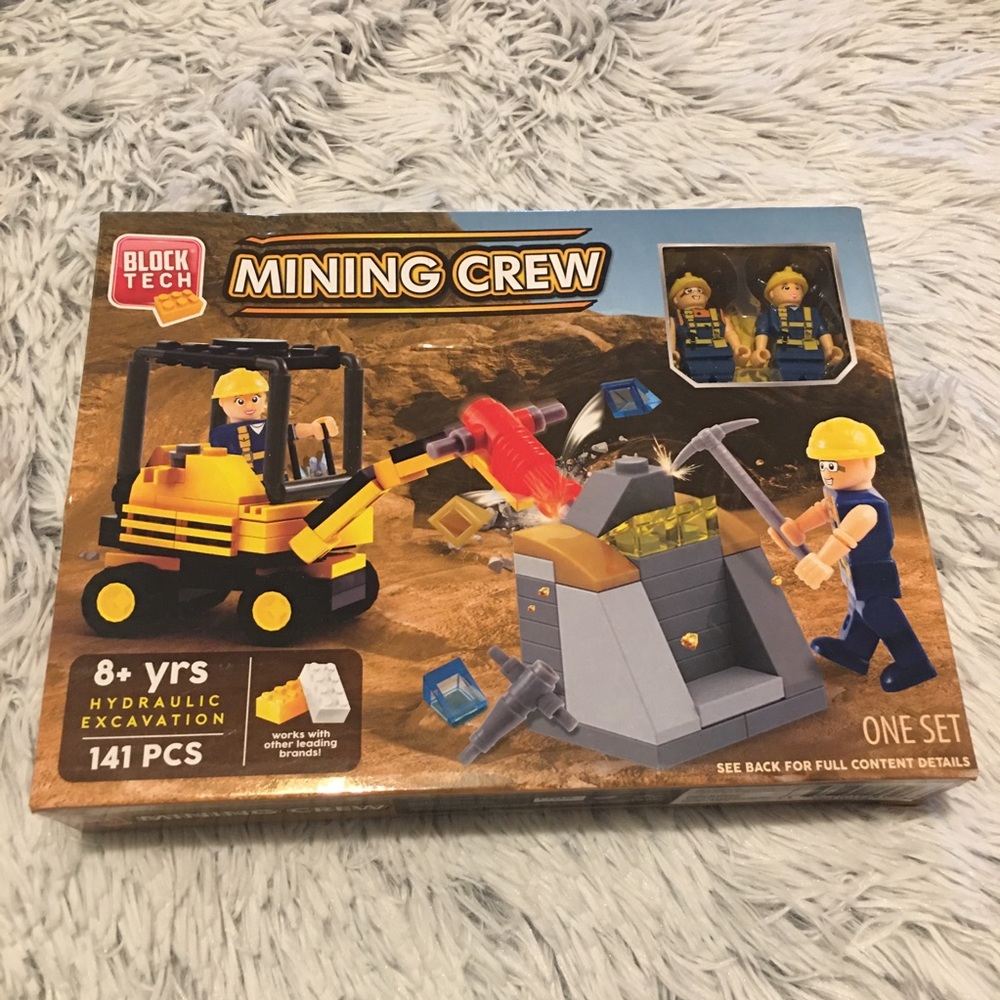 Block Tech Mining Crew 141 PCS Play Set